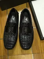 emporio armani ea7 zapatos man nouvelles crocodile pattern noir